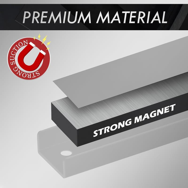 Magnetische Werkzeugleiste 45cm, 23kg Tragkraft, 6tlg für Werkstatt