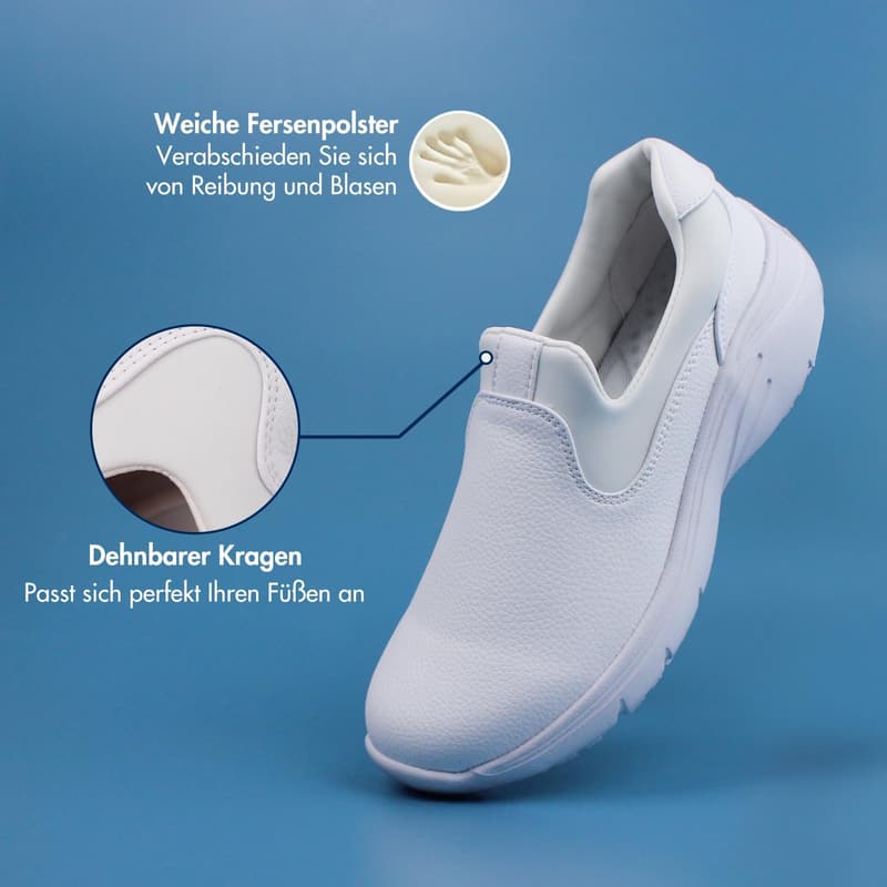 Hawkwell Damen Schlupfschuhe – Bequeme, rutschfeste Pflegeschuhe