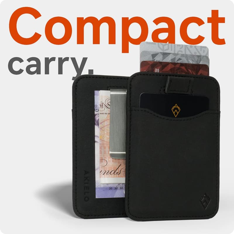 Minimalistisches Kartenetui für Herren mit RFID Schutz und Geschenkbox
