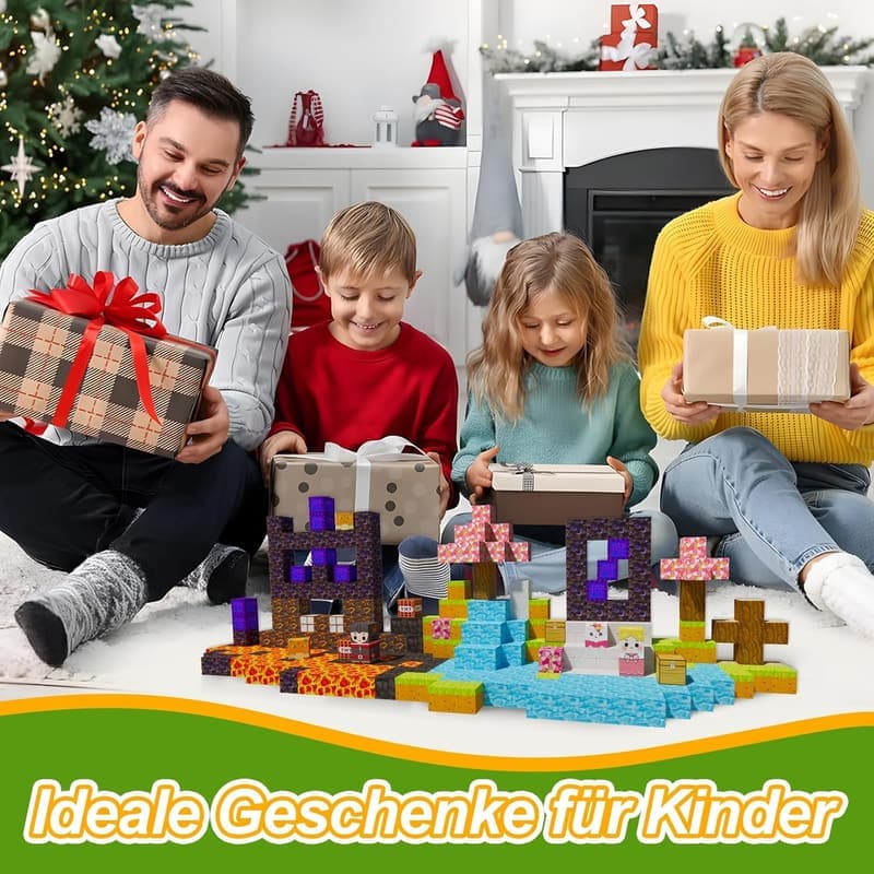 Magnetische Bausteine Set mit 176 Teilen für Kinder ab 3 Jahren