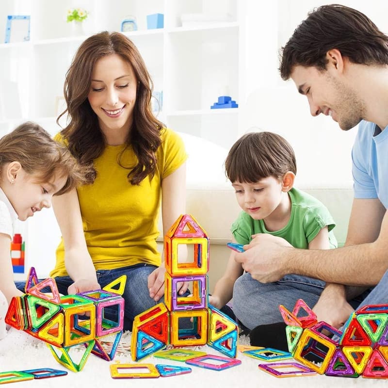 Crenova Magnetische Bausteine 122 Teile für Kinder ab 3 Jahren