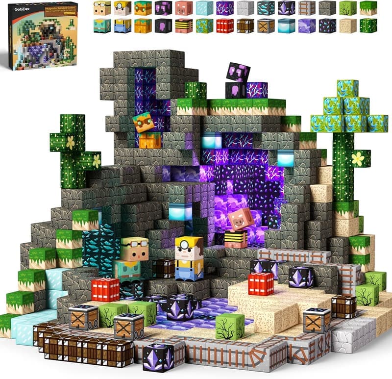 MagWonder Magnetische Bausteine 100 Stück - STEM Spielzeug für Kinder ab 3 Jahren