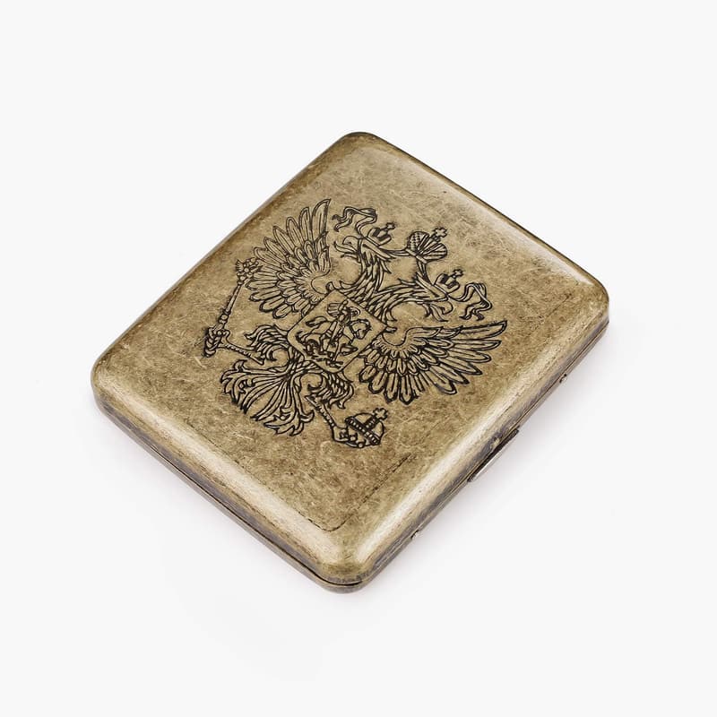 Edelstahl Zigarettenetui für 20 Zigaretten – Retro Design
