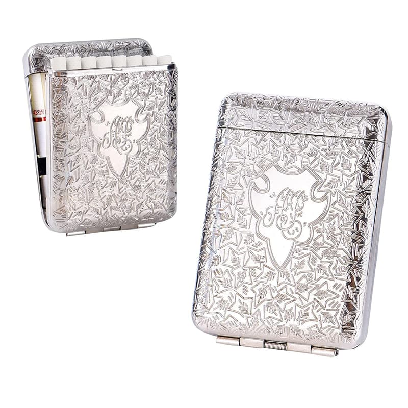Elegantes Zigarettenetui aus Metall für 14 Zigaretten, Peaky Blinders Design