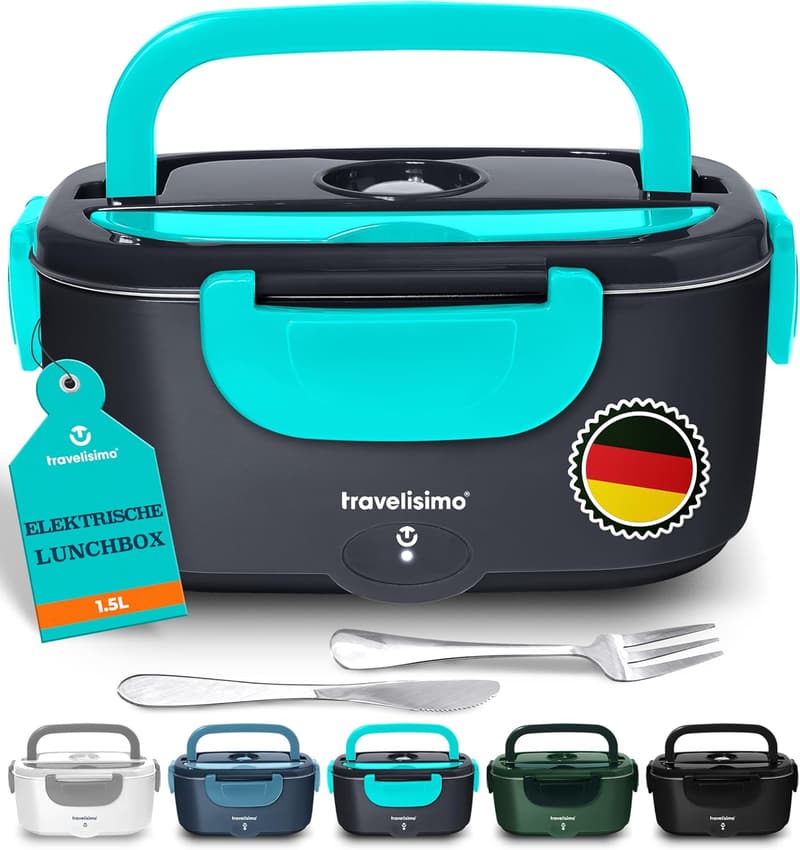 Elektrische Lunchbox 80W, 1,5L Thermo-Wärmebox für Arbeit und Auto
