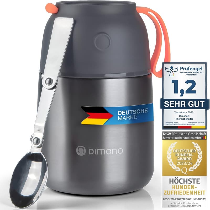 Edelstahl Lunch-Box To-Go, 500 ml Thermobehälter