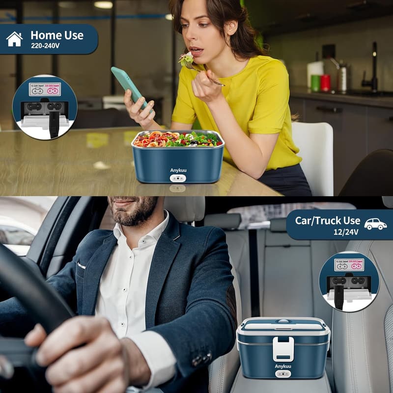 Tragbare Elektrische Lunchbox 1,8L 100W für Auto und Büro
