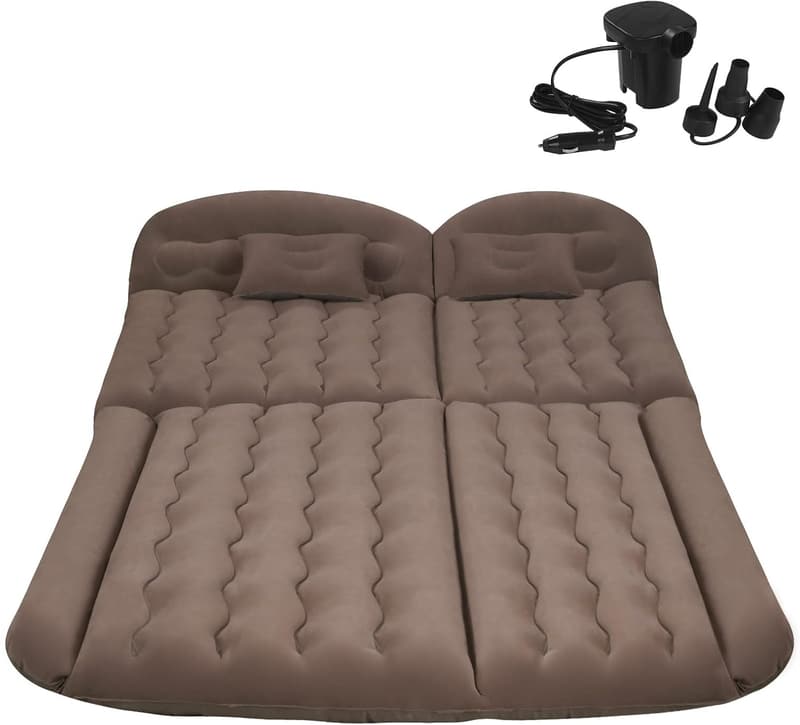Outdoor aufblasbares Familiebett mit geteilter beflockter Oberfläche
