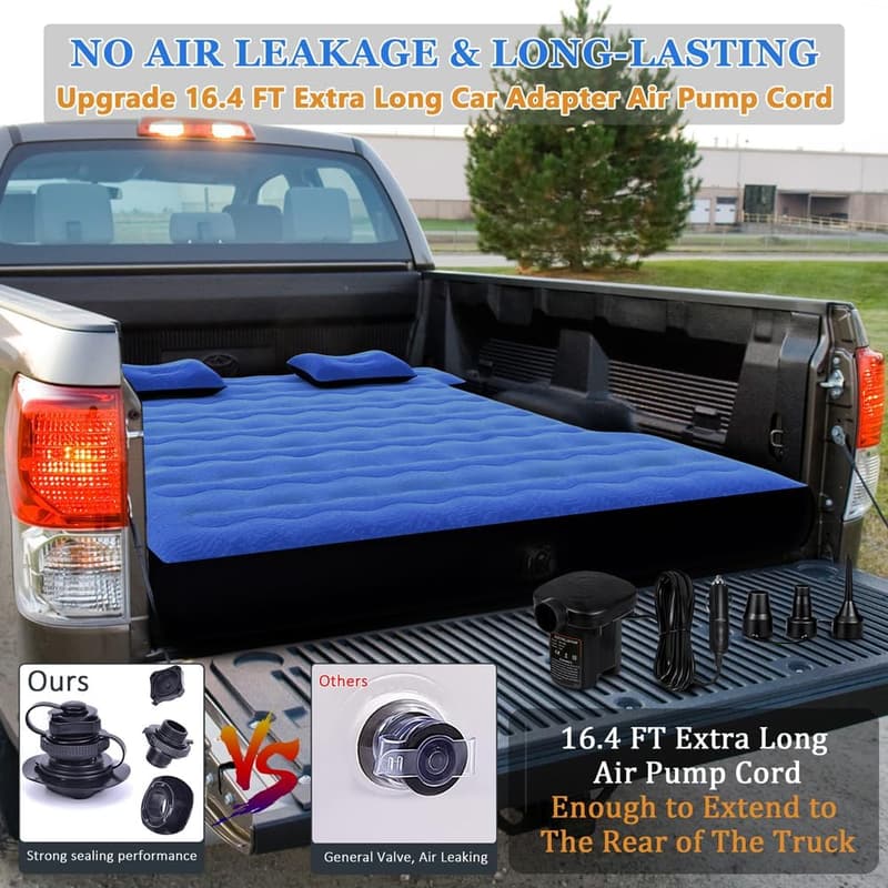 Luftbett für Pickup-Truck mit aufblasbarem Kissen – Outdoor Camping