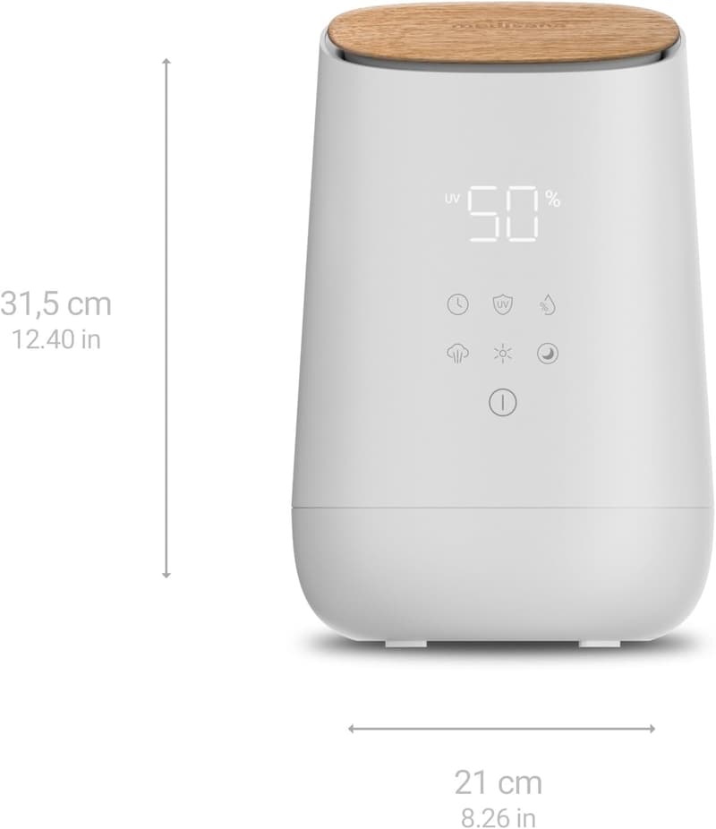 Medisana AH 680 Ultraschall-Luftbefeuchter mit Timer und Aromafach