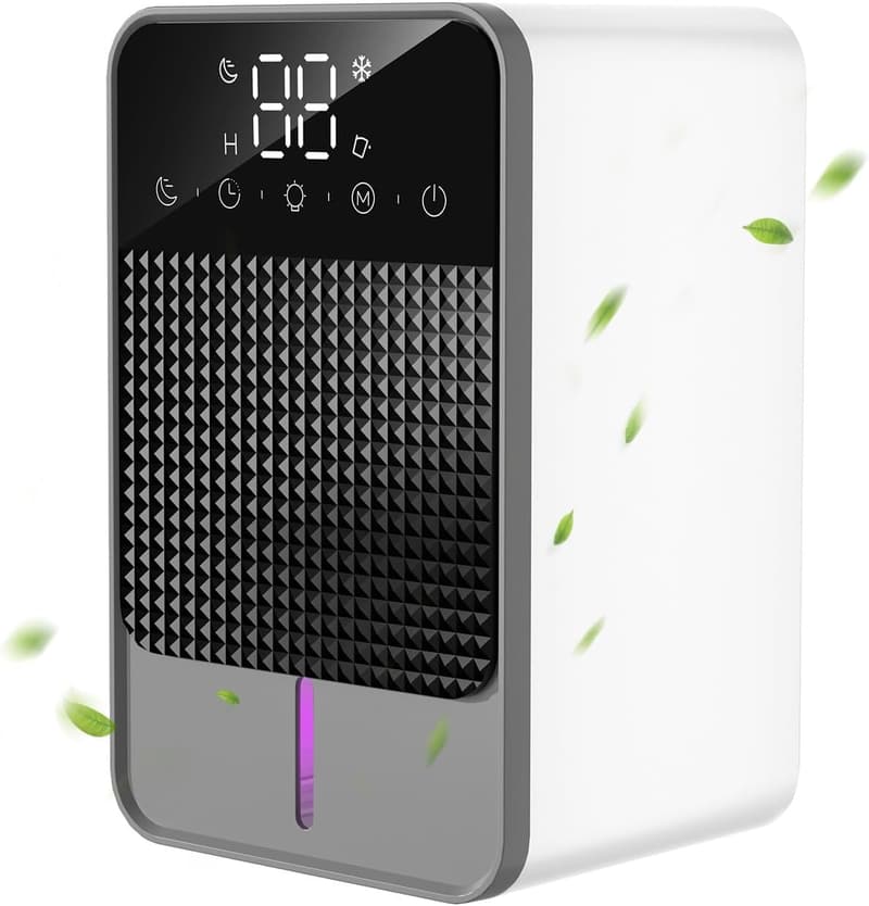Elektrischer Luftentfeuchter 1500ml – Ultra leise, tragbar mit Schlafmodus