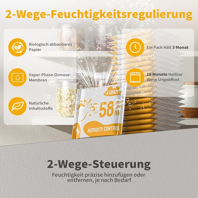 Feuchtigkeitsregler für Kräuter – 4g Schutz vor Terpenen & Aromen