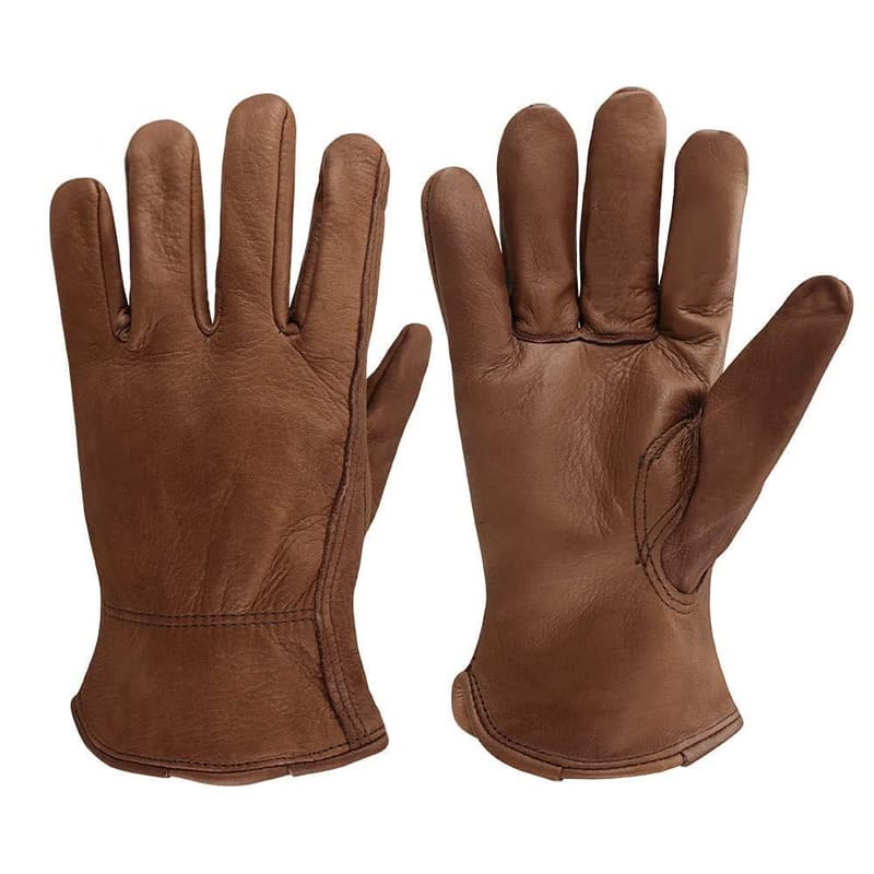 Lederarbeitshandschuhe XL für Herren und Damen - Retro für Fahrer und Reiten