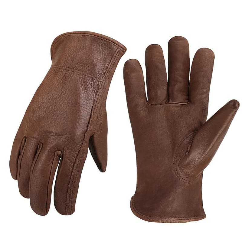 Lederarbeitshandschuhe XL für Herren und Damen - Retro für Fahrer und Reiten