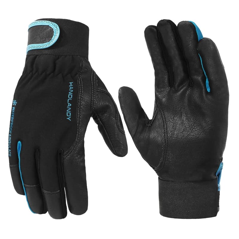 Wasserdichte Herren Winter Leder Arbeitshandschuhe für Outdoor-Aktivitäten