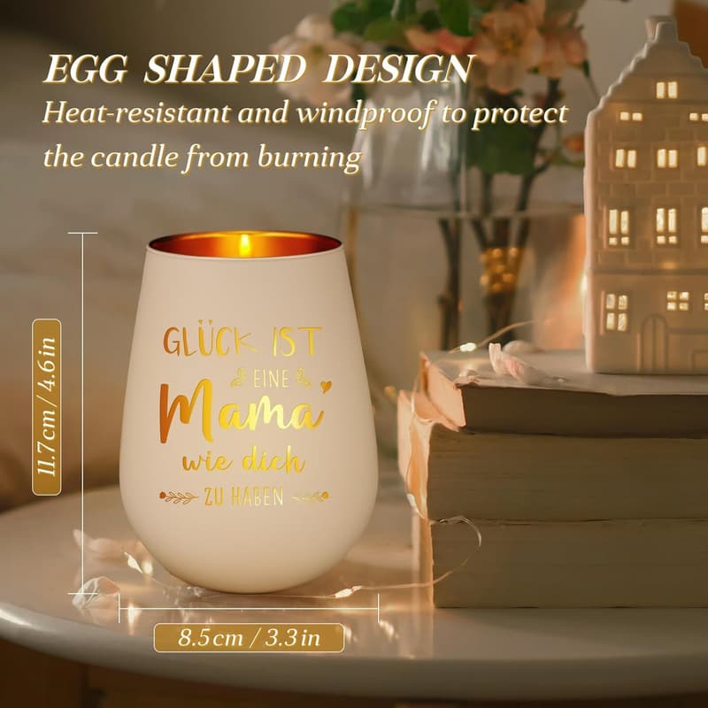 Muttertagsgeschenk: Personalisierbares Windlicht für Mama