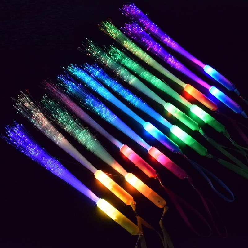 12 Stück Bunte LED-Knicklichter für Partys, 3 Modi