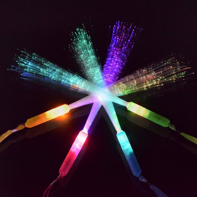 12 Stück Bunte LED-Knicklichter für Partys, 3 Modi