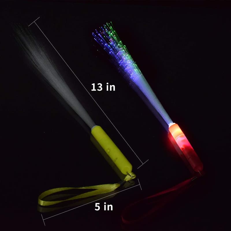 12 Stück Bunte LED-Knicklichter für Partys, 3 Modi