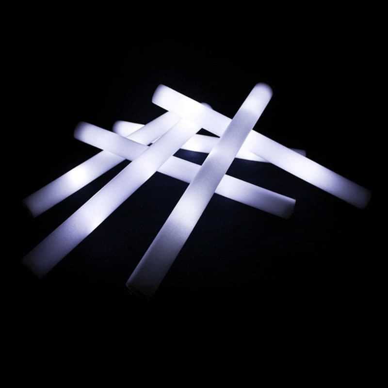 LED-Sticks für Hochzeiten und Partys – 48 cm, 50 Stück, mit weißer LED