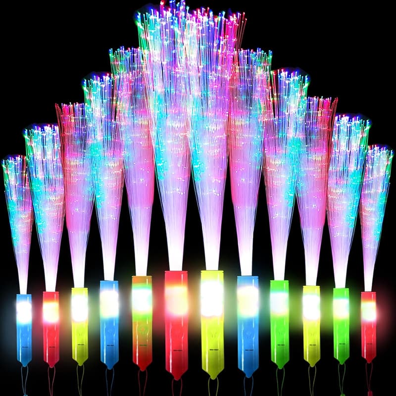 12 Stück LED Leuchtstäbe Set für Kinder, multicolor – Party & Weihnachten