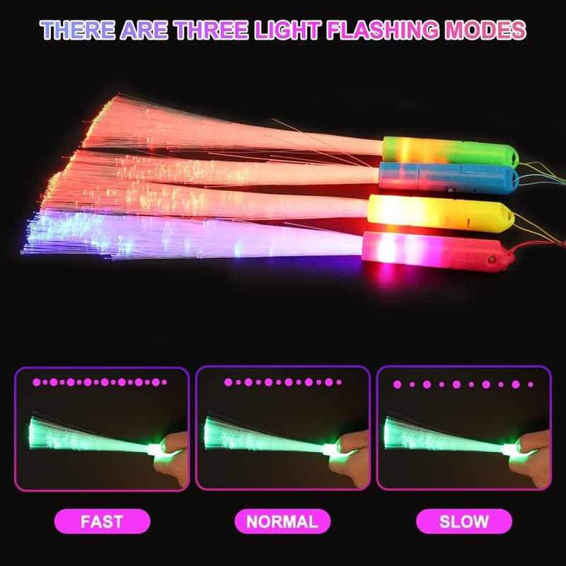 12 Stück LED Leuchtstäbe Set für Kinder, multicolor – Party & Weihnachten