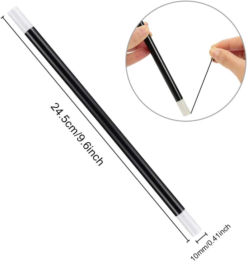 12er Set Magische Zauberstäbe für Themenpartys – Kunststoff, 24,5 cm