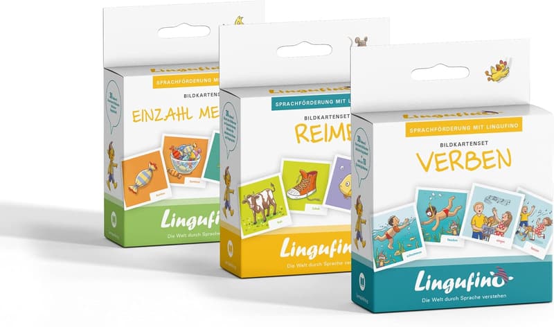 Bildkarten-Set zur Sprachförderung mit 30 Illustrationen und Begleitheft