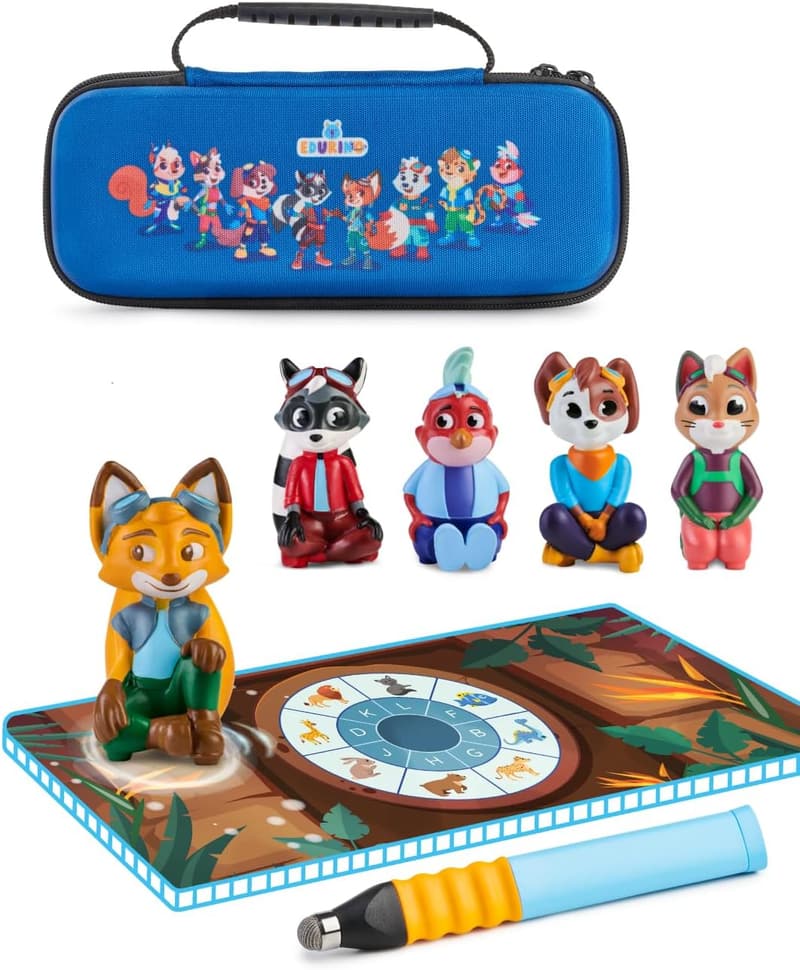 Edurino Lernspiel-Set für Kinder 4-8 Jahre – Lesen, Schreiben, Zahlen, Englisch, Kreativität