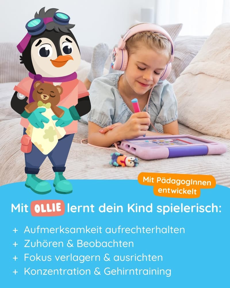 Innovatives Lernspiel für Kinder ab 4 Έτη | Figur Ollie zur Förderung von Konzentration und Aufmerksamkeit