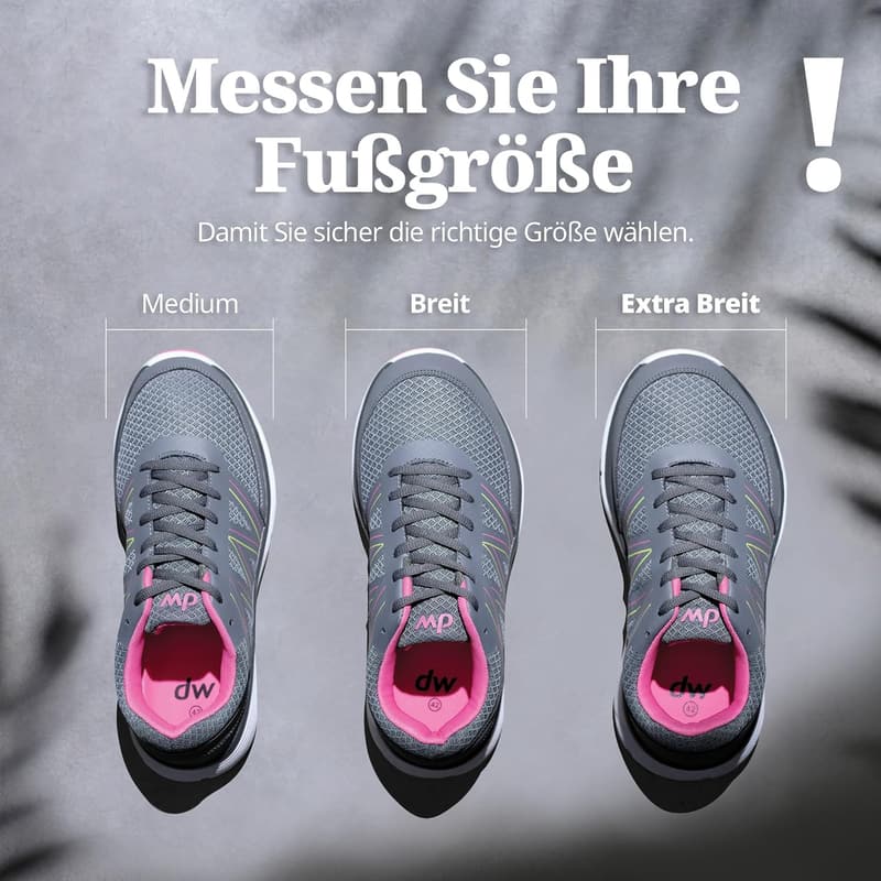 Orthopädische Weitschuhe für Damen und Herren – Extrabreiter Zehenraum für geschwollene Füße