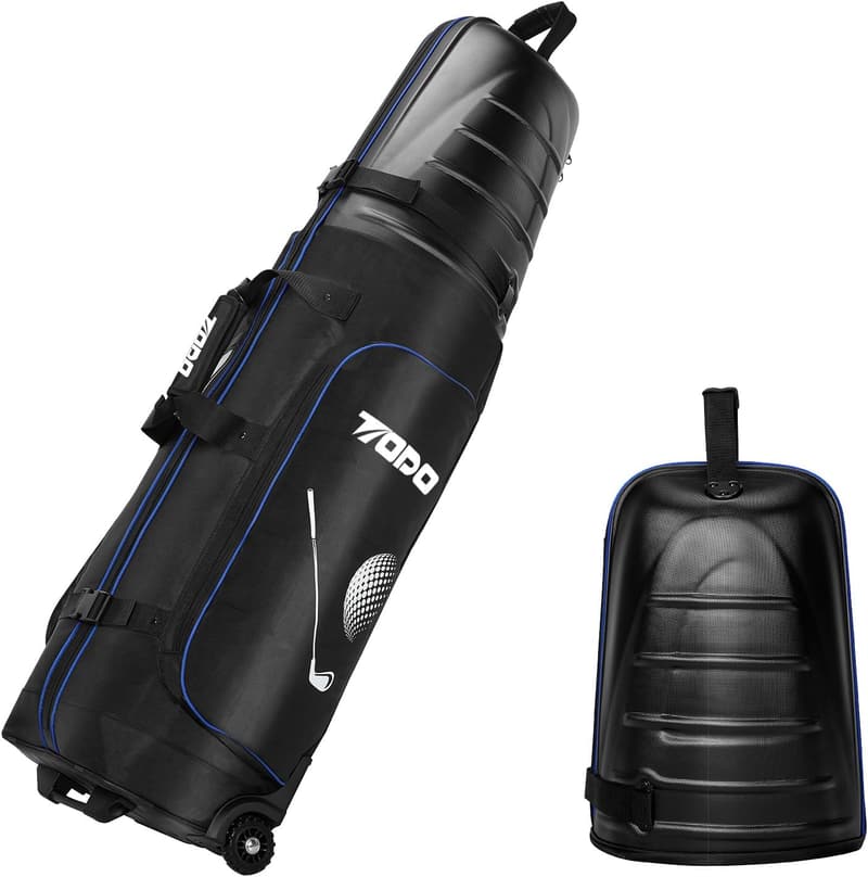 Golf Reisetasche mit hartem Kopfteil für Flugreisen, 1680D wasserdicht, leicht & robust