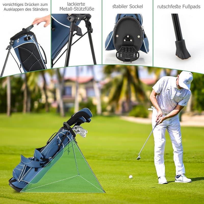 Tragbare Golftasche mit Ständer und Griffen für Golfreisen