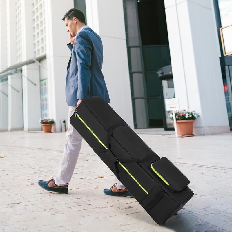 GYMAX Golf Reisetasche mit verstärkten Rädern для Reisen mit Golfzubehör