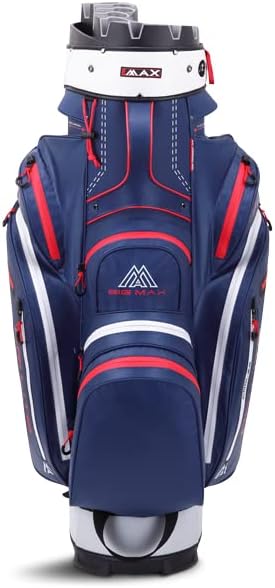 Big Max Dri Lite Silencio 2 Golftasche - Wasserabweisend, Dunkelblau/Rot