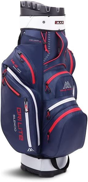 Big Max Dri Lite Silencio 2 Golftasche - Wasserabweisend, Dunkelblau/Rot