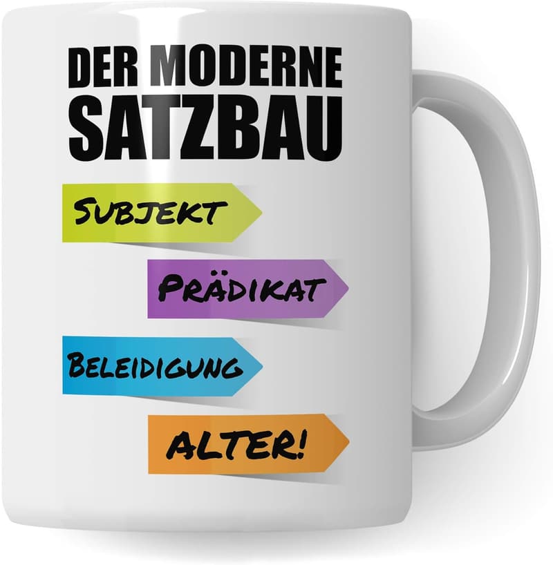 Lustige Tasse für Lehrer – Dankeschön Geschenk zum Abschied