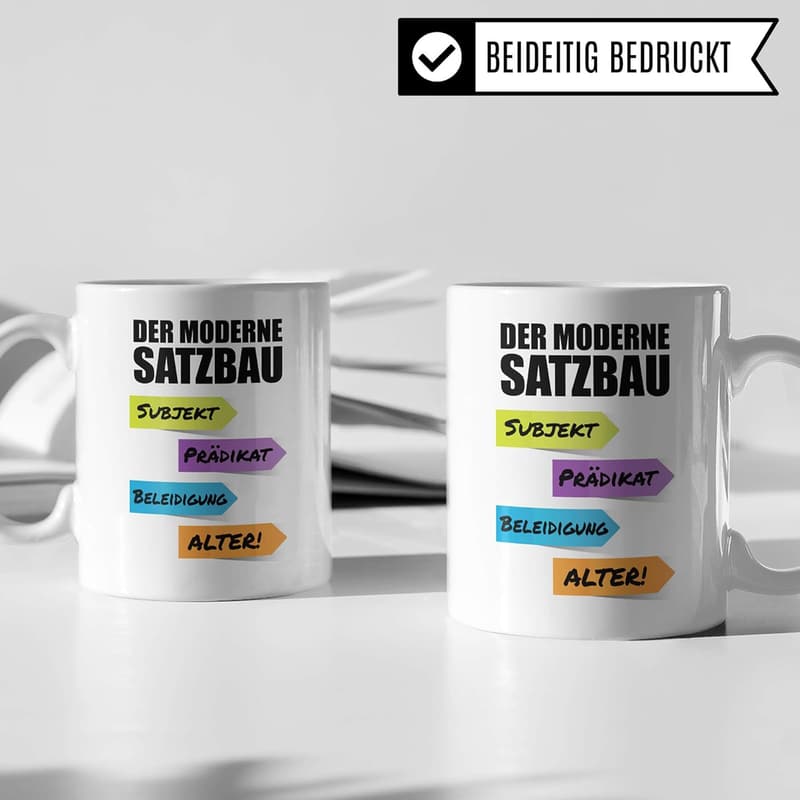 Lustige Tasse für Lehrer – Dankeschön Geschenk zum Abschied