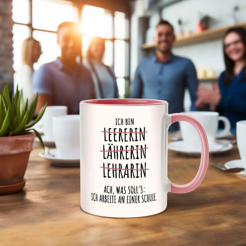 Lehrer Geschenk: Lustige Tasse für Lehrer und Referendare