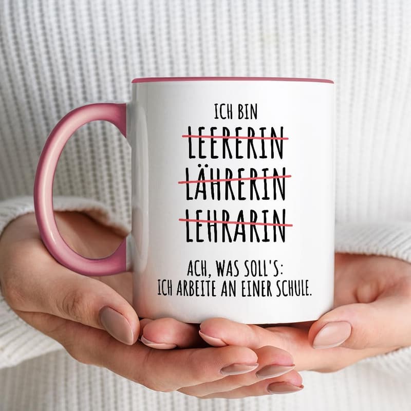 Lehrer Geschenk: Lustige Tasse für Lehrer und Referendare