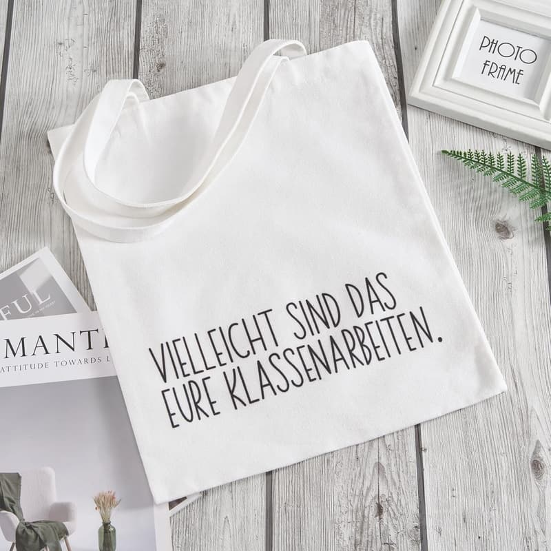 Jutebeutel für Lehrer – witziges Geschenk zum Ausbildungsstart