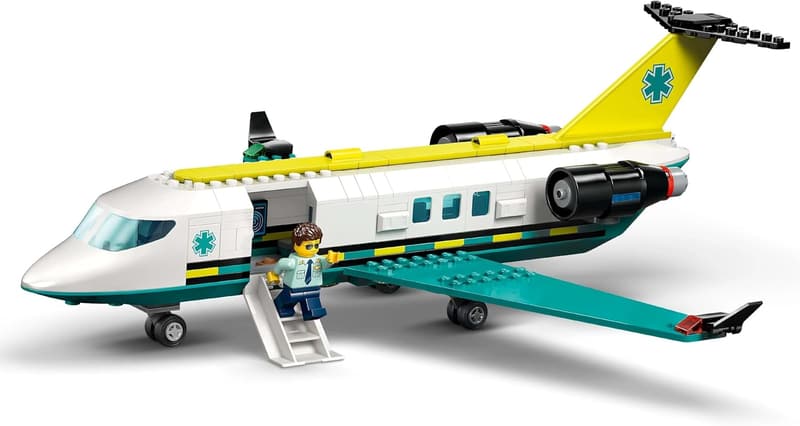 LEGO City Notfallrettungsflugzeug mit 4 Mini-Figuren für Kinder ab 6 Έτη