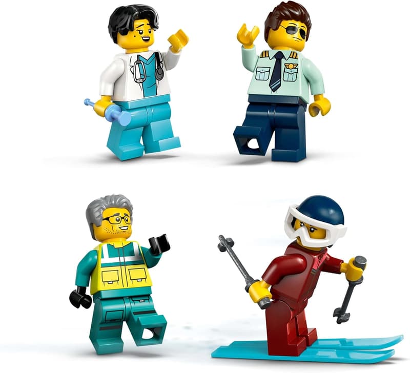 LEGO City Notfallrettungsflugzeug mit 4 Mini-Figuren für Kinder ab 6 Έτη
