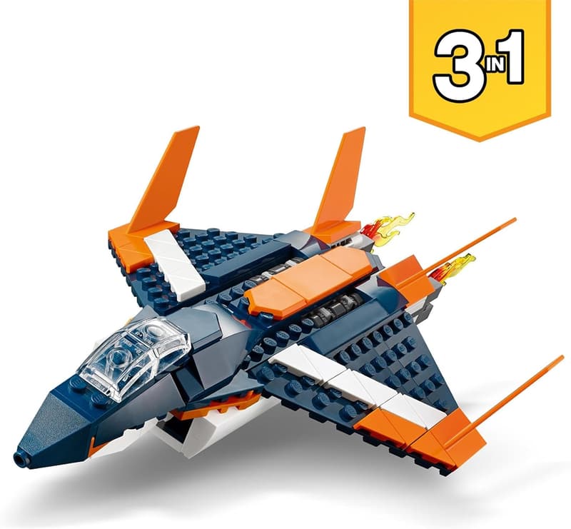 LEGO 31126 Creator 3-in-1 Überschalljet für Kinder ab 7 Έτη