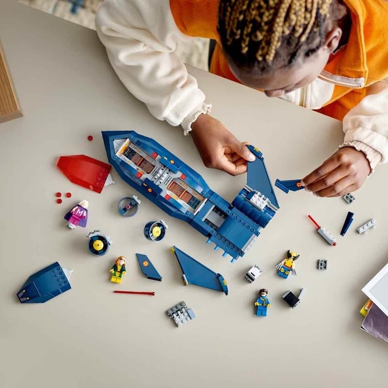 LEGO Marvel X-Jet mit Wolverine und Rogue – Bauset für Kinder ab 8 Έτη