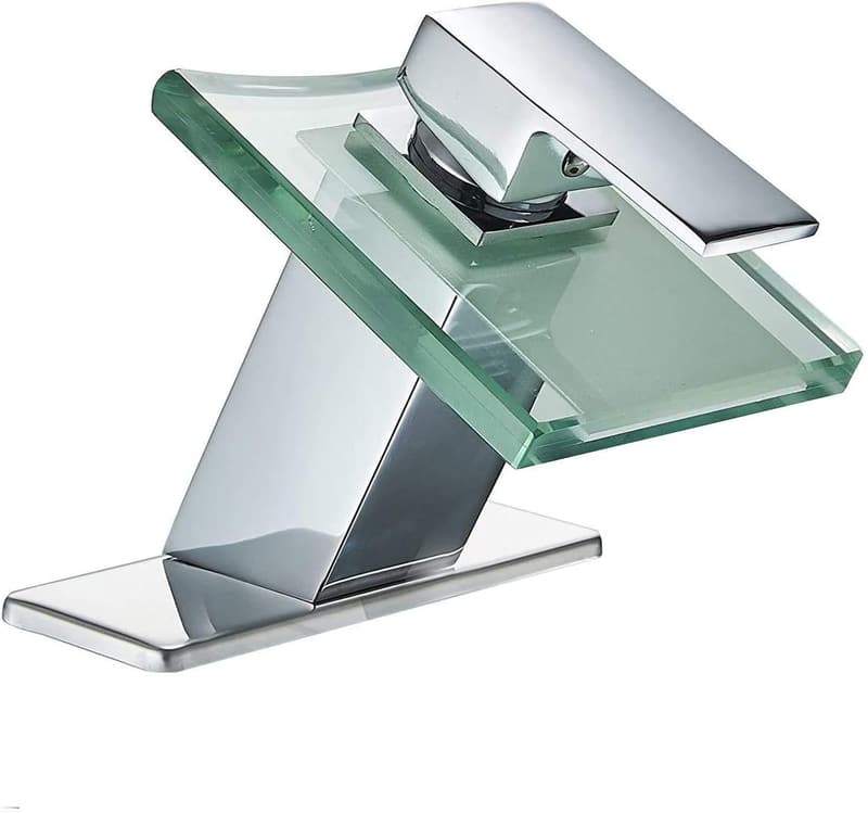 Itian LED Wasserfall-Hahn aus Vollkupfer für Glasbassin