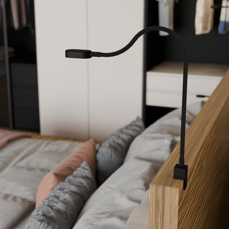 Ilios LED-Bettleuchte mit USB-C, flexibel und dimmbar, 2er Set schwarz