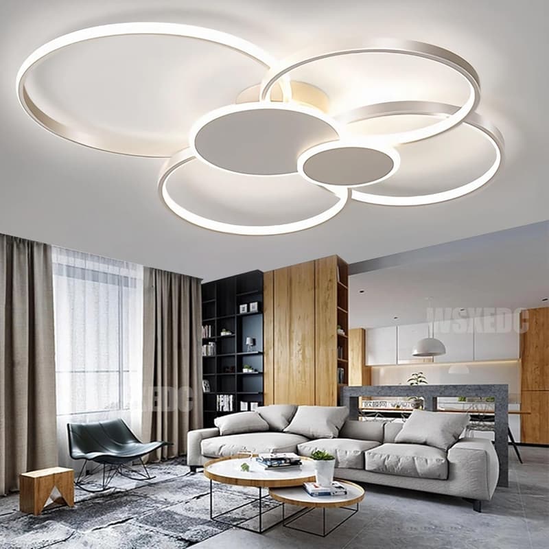 Moderne dimmbare LED-Deckenleuchte für Wohnzimmer und Schlafzimmer