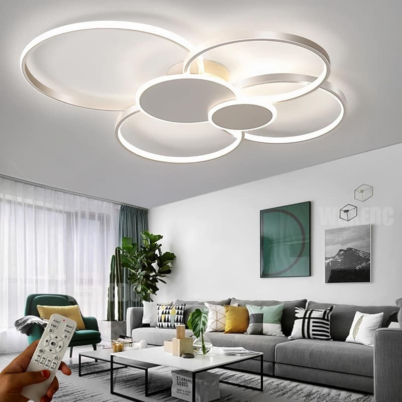 Moderne dimmbare LED-Deckenleuchte für Wohnzimmer und Schlafzimmer