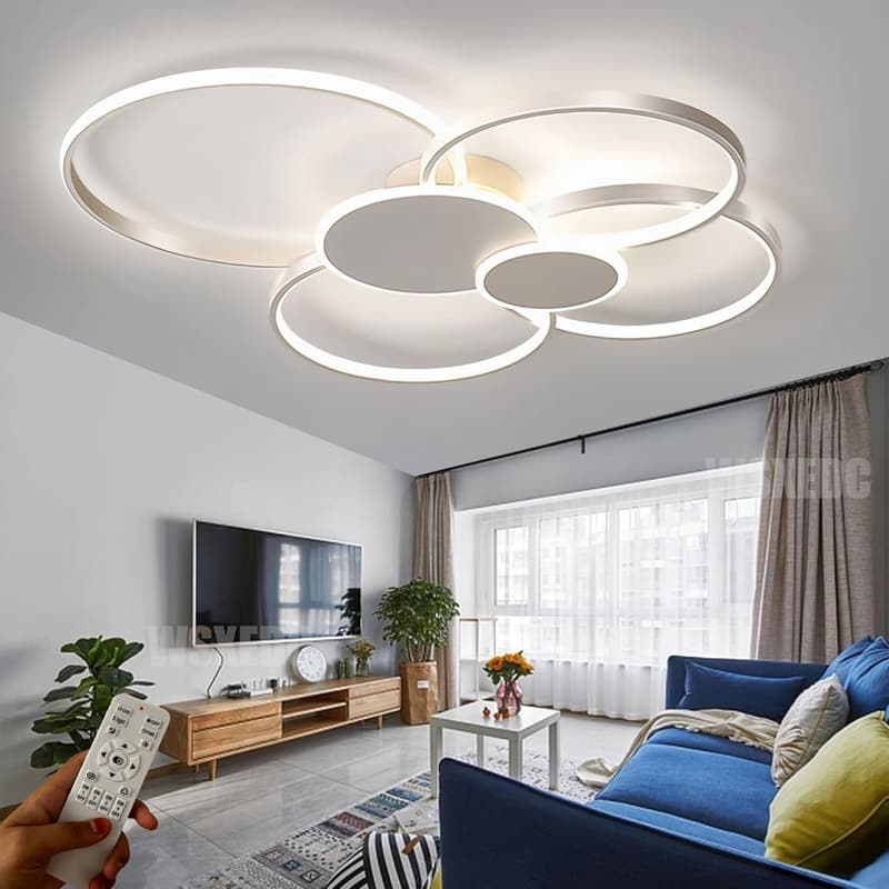Moderne dimmbare LED-Deckenleuchte für Wohnzimmer und Schlafzimmer